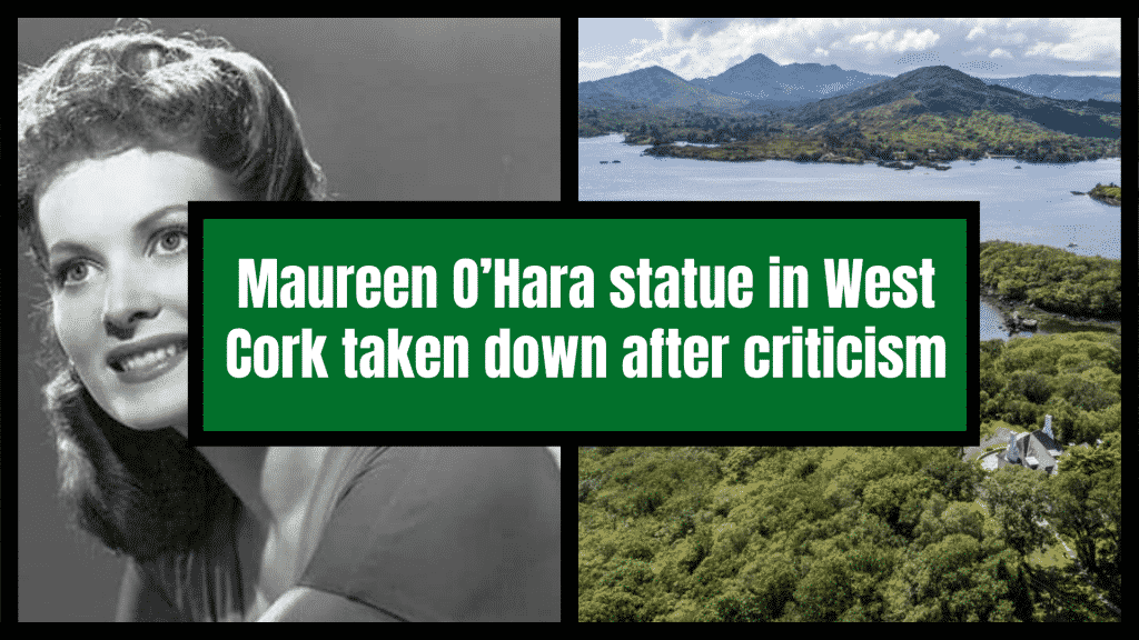 Retiran una estatua de Maureen O'Hara en West Cork tras las críticas recibidas