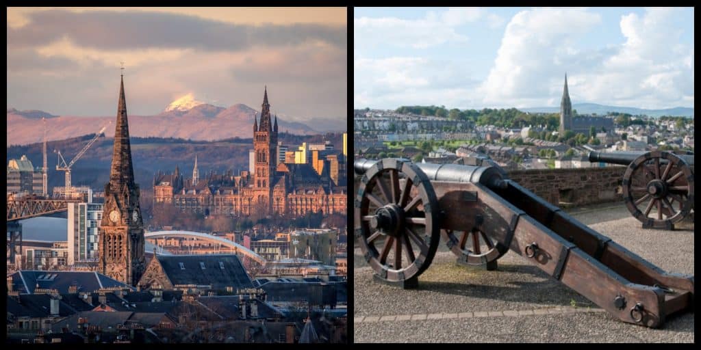 10 nejlepších zájezdů do Irska a Skotska, seřazeno podle pořadí